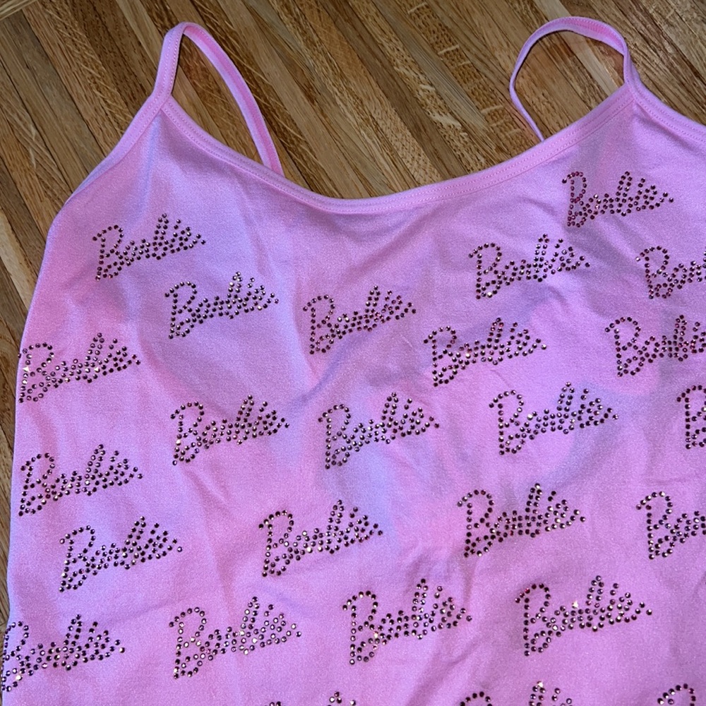 NWT NEW BARBIE BODYSUIT ZARA SOLD OUT M/L PINK CRYSTAL ONE PIECE